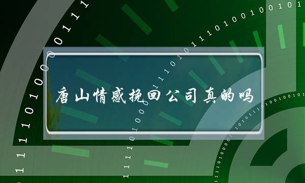 唐山情感挽回公司真的吗