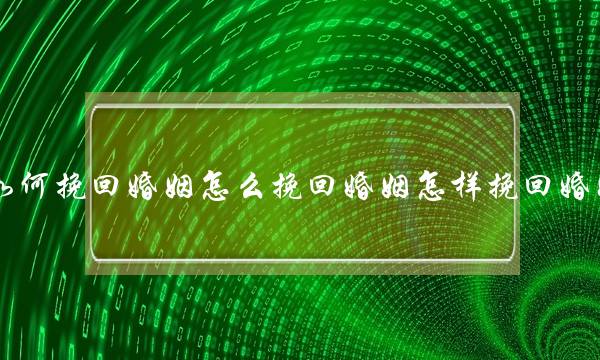 如何挽回婚姻怎么挽回婚姻怎样挽回婚姻(如何去维持婚姻)