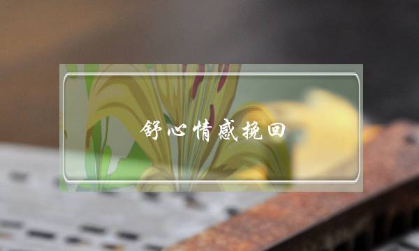 舒心情感挽回