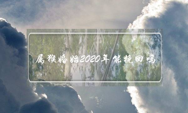 属猴婚姻2020年能挽回吗(属猴女2020年婚姻运势)