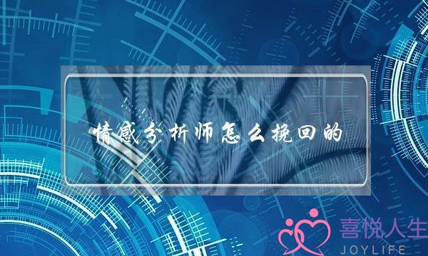 情感分析师怎么挽回的(情感分析师怎么入门)