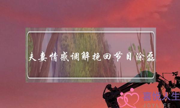 夫妻情感调解挽回节目涂磊(浙江卫视调解夫妻情感的节目)