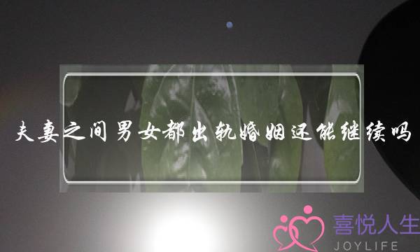 夫妻之间男女都出轨婚姻还能继续吗？(出轨后的婚姻怎样才能继续)