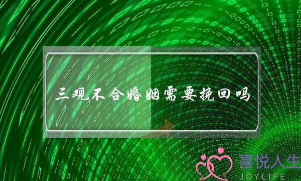 三观不合婚姻需要挽回吗(三观不合性格不合婚姻怎么挽回)