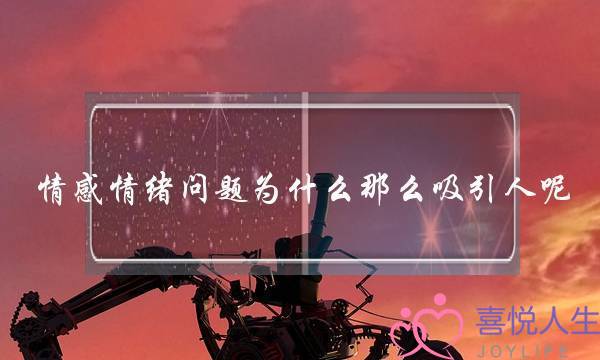 情感情绪问题为什么那么吸引人呢？(为什么现在人都觉得爱情是追求的？而不是相互的吸引呢？)