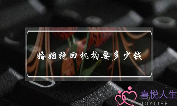 婚姻挽回机构要多少钱