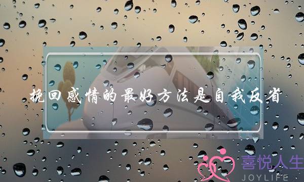 挽回感情的最好方法是自我反省