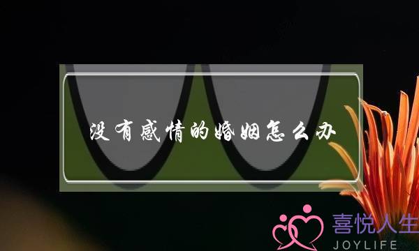 没有感情的婚姻怎么办？夫妻感情真的可以培养吗？