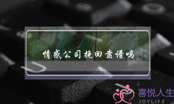 情感公司挽回靠谱吗