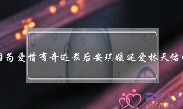 因为爱情有奇迹最后安琪媛还爱林天佑吗(两个人在一起，感情重要，还是物质重要？)
