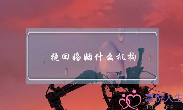 挽回婚姻什么机构