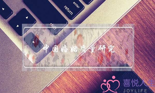 中国婚姻质量研究