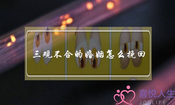 三观不合的婚姻怎么挽回(三观不合怎么挽回爱情)