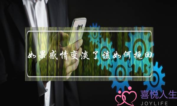 如果感情变淡了该如何挽回