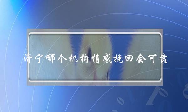 济宁哪个机构情感挽回会可靠