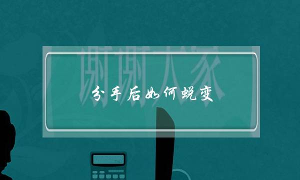 分手后如何蜕变（分手后能做到这5件事）