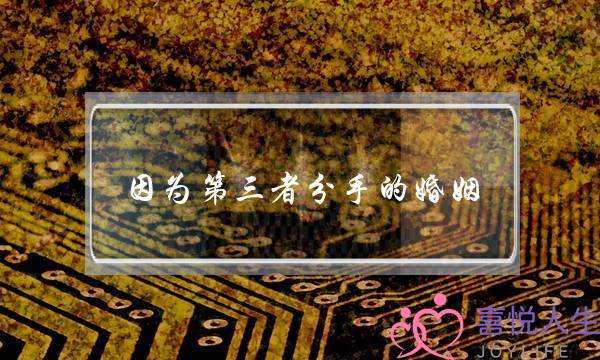 因为第三者分手的婚姻(难道婚姻会因第三者分手)