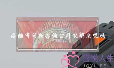 婚姻有问题咨询公司能解决呢吗